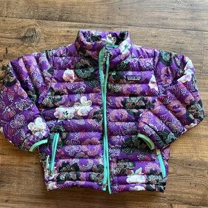 Patagonia 4T purple puffer jacket